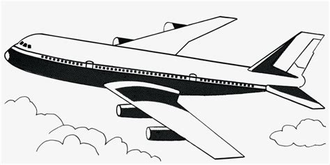 Free Clipart Of A Plane Airplane Clip Art Black And