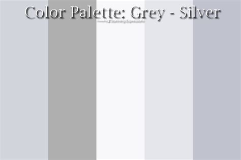 Color Palette Grey Silver Stunning Expressions