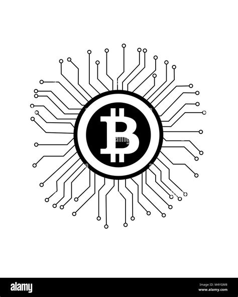 Bitcoin Digital Cryptocurrency Logo Vector Illustration Stock Vector