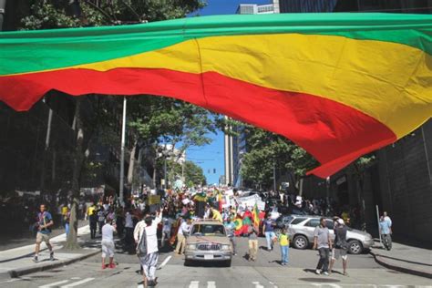 Seattle Ethiopians March In Solidarity With Protests Back Home