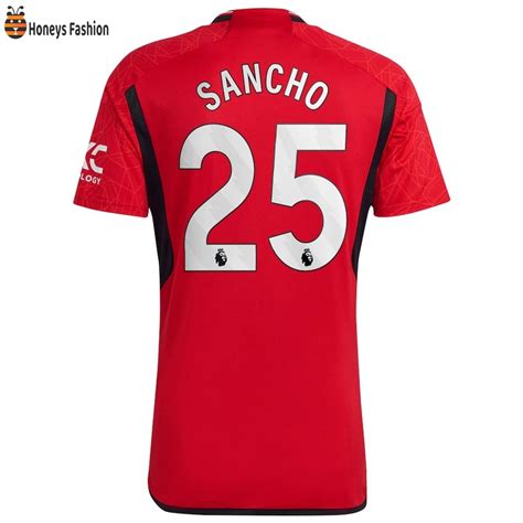 Sancho 25 Manchester United Premier League 23-24 Jersey - Honeysfashion