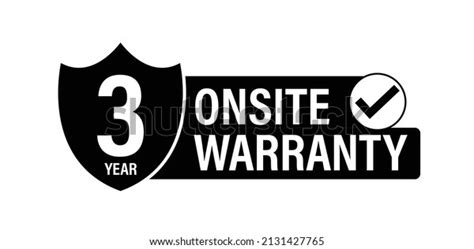 3 Year Onsite Warranty Vector Icon Stock Vector Royalty Free