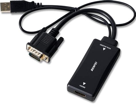 Vga To Hdmi Benfei Vga To Hdmi Adapter With Audio Support And 1080p