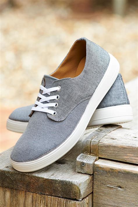 Mens Easy B Extra Wide Fit 2v Sporty Canvas Canvas Shoes Declan In Grey Ebay