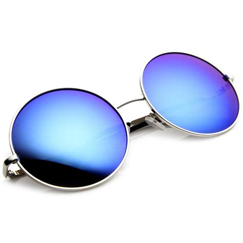 Womens Retro Metal Oversize Revo Lens Sunglasses Zerouv