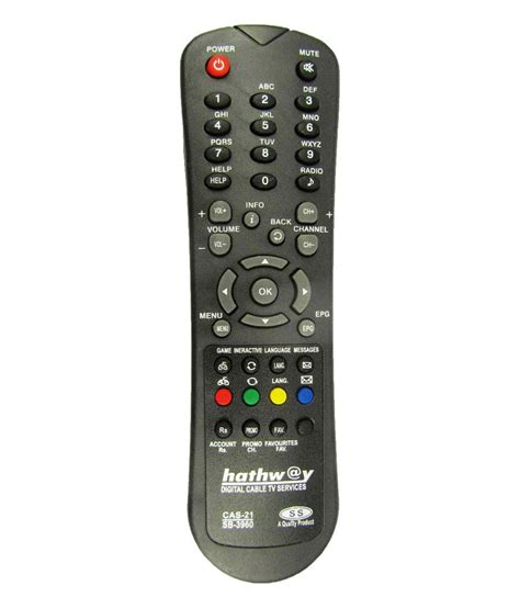 Buy Hathway Cable Tv Remote For Set Top Box Compatible Online At Best