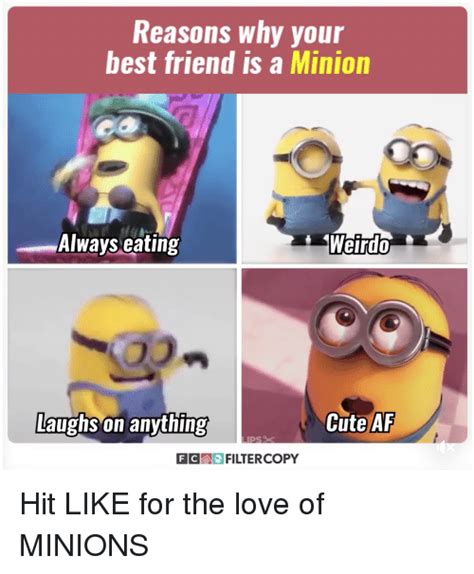 Reasons Why Your Best Friend Is A Minion Always Eating