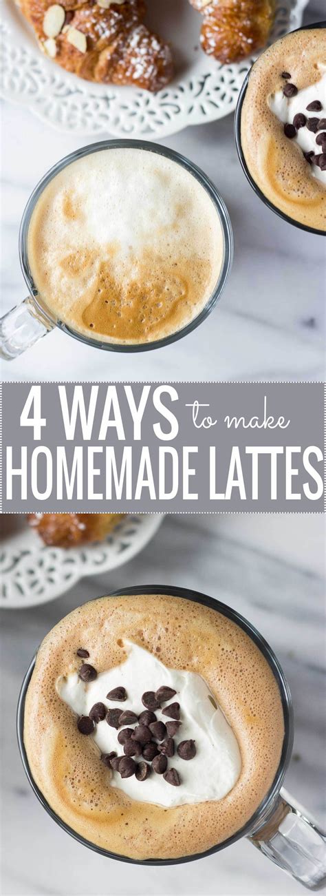 4 Ways To Make Homemade Lattes Fork In The Kitchen Drinks Alcohol Recipes Yummy Drinks