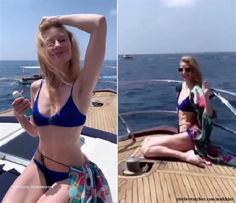 Светлана Ходченкова показала как отдыхает на яхте в Италии