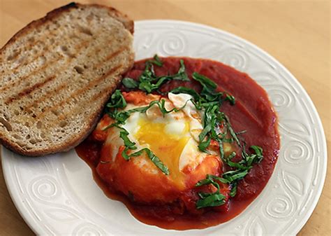 Eggs Poached In Tomato Sauce Dirty Gourmet
