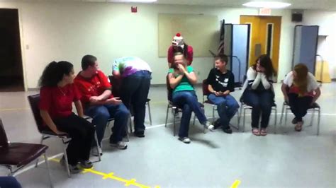 Line up a group of 5 to 10 teens, with each standing behind the other. Youth Group Games - Ducky Wucky - YouTube