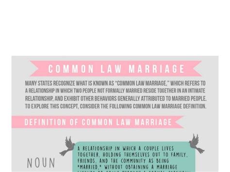 Common Law Marriage Definition Info And Stats