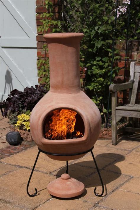 Mexican Clay Chimenea Extra Large Terracotta Chiminea Patio Heater Fire