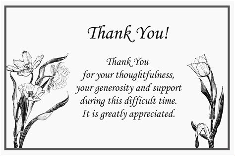 Thank You Response For Sympathy Cards Note Card Awesome Your