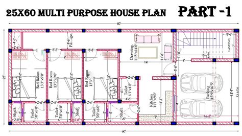 25x60 Feet House Multipurpose House Plan For Rent Purpose Dehradun