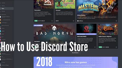 How To Use The Discord Store 2018 Youtube