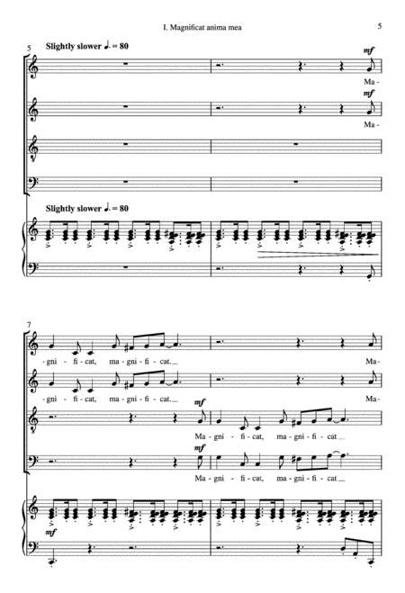 Magnificat Choral Score Music Sheet Download