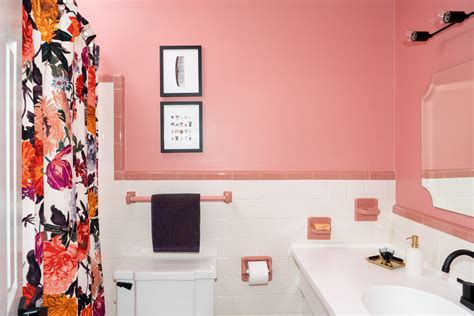 Vintage Pink Bathroom Tile Rispa