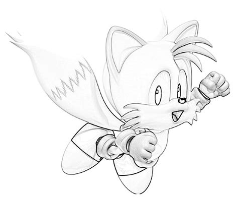 Tails Flying Coloring Pages He Was The First Character To Appear In The