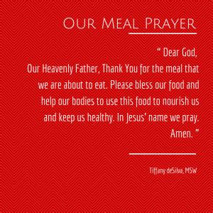 Bless us too, holy father, and this food with which we celebrate. Blessing your food is good for your health and well-being ...