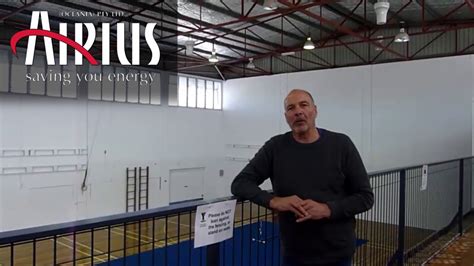Airius Sports Hall Case Study Report Ymca Caloundra Youtube