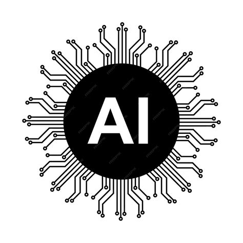 Premium Vector Ai Technology Icon Artificial Intelligence And Machine