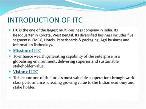 Supply Chain Management On Itc