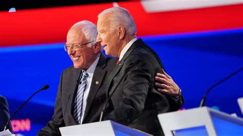 For Biden And Sanders The Fights Not Personal The New York Times