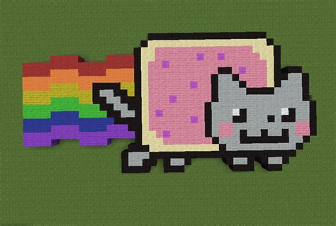 Nyan Cat Minecraft Pixel Art By Deadseriousbaboon On Deviantart