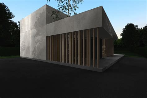 Beautiful Tiny Concrete House With A Minimalist Archi