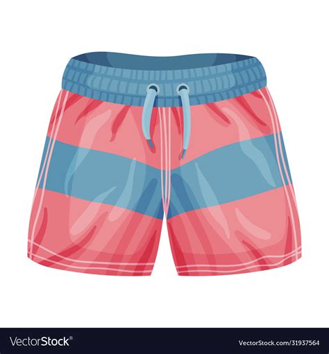 Loose Fitting Male Elastic Brief Sportive Shorts Vector Image