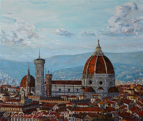 Florence Painting Original Art Canvas Artwork Italy Impasto Etsy In
