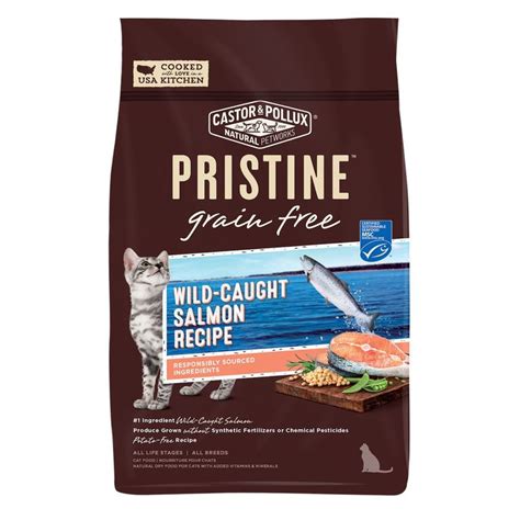Help your dog maintain good body condition by monitoring food intake, providing exercise and visiting your veterinarian on a regular basis. Castor and Pollux Pristine Grain Free Cat Food - Wild ...