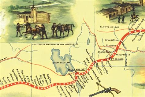 Pony Express Route Map Photos Cantik