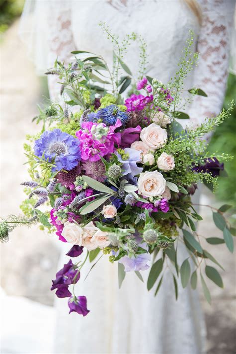 Rustic Summer Bridal Bouquet For Festival Insired Wedding At Northbrook