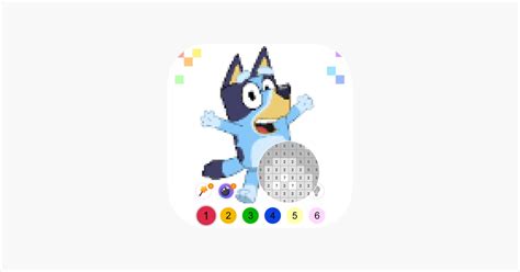 ‎bluey Pixel Art Coloring On The App Store
