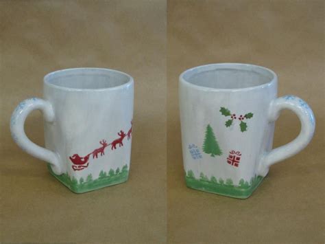 Diy Christmas Mugs Ceramic Painting Diy Christmas Mugs Sharpie