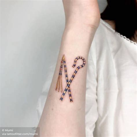 Those who desired healing might travel many hundreds of miles to reach such a temple Crook and flail, symbols of power in 2020 | Tattoos, Small ...