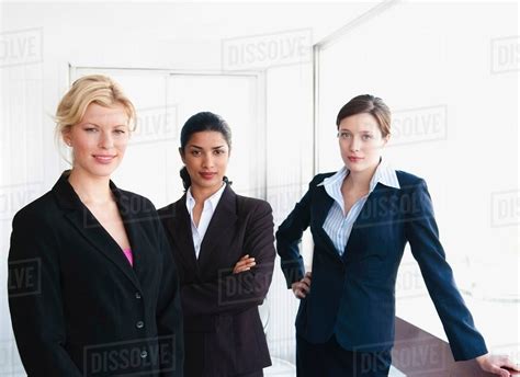 Three Business Women In Office Stock Photo Dissolve