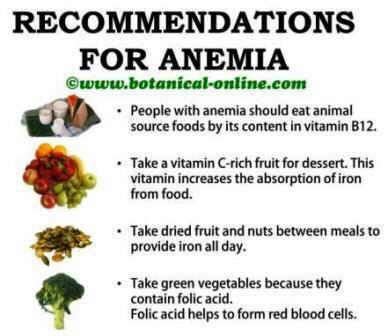 Continued foods with vitamin c. Anemia recommedations iron food sources vitamin c folic ...