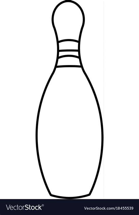 Bowling Pin Sport Royalty Free Vector Image Vectorstock