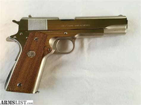 Armslist For Saletrade Colt 1911 Series 70 Government Model Nickel