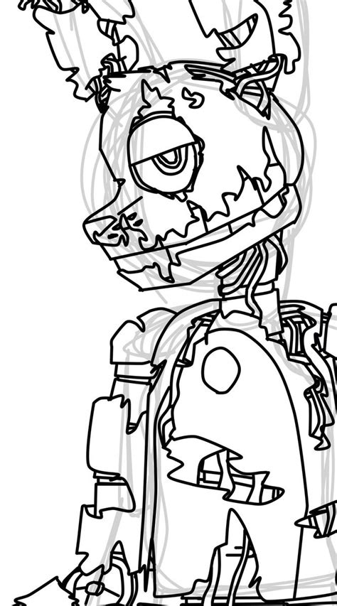 Spring Trap F Naf Coloring Pages