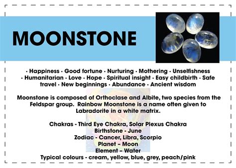 A Stone For “new Beginnings” Moonstone Is A Stone Of Inner Growth And