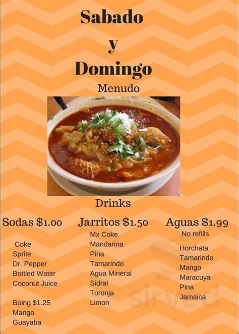 Placeritos Mexican Restaurant Menus In Calhoun Georgia United States