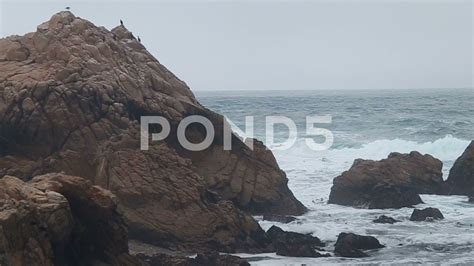 Ocean Waves Splashing At Pebble Beach Ad Splashingwavesocean