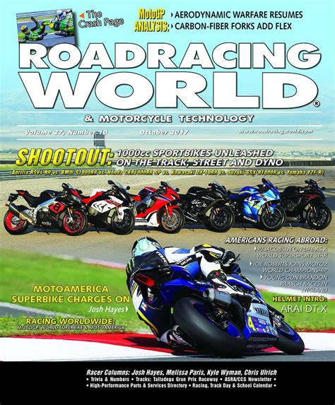 October 2017 Roadracing World Magazine Motorcycle Riding Racing And Tech News