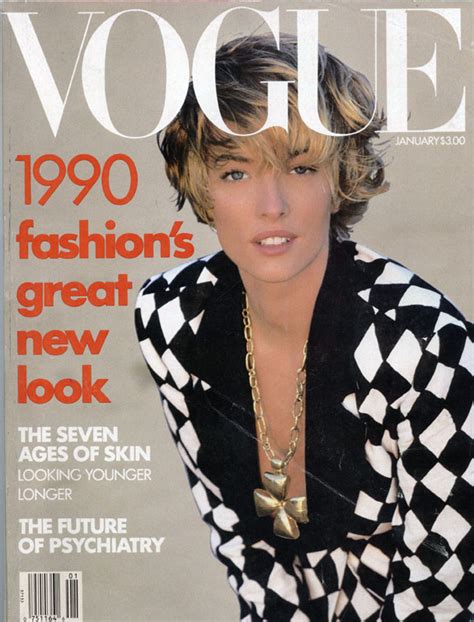 Tatjana Patitz For Vogue Us January 1990 Tatjana Patitz Vogue