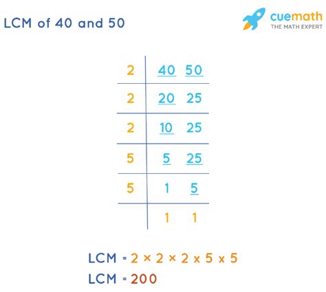 Lcm Of 40 And 50 How To Find Lcm Of 40 50