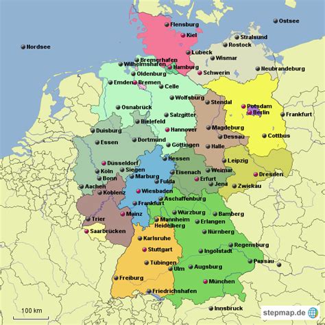 Stepmap Deutschland Landkarte Für Deutschland